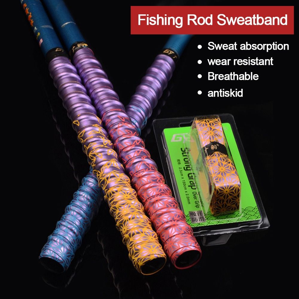 Badminton Grip Tape - التدرج الملونة سميكة الرياضة الصيد رود