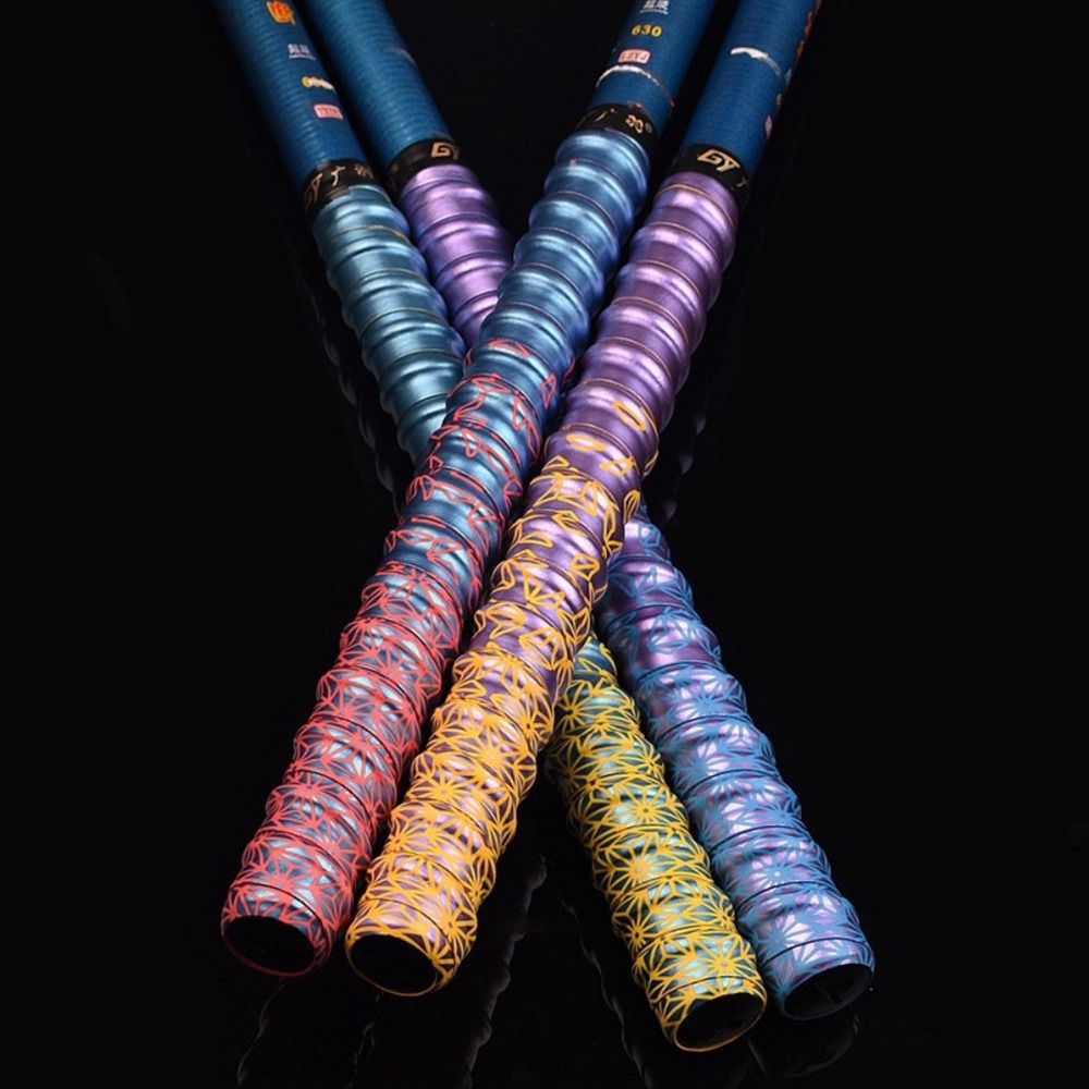 التدرج الملونة سميكة الرياضة ا - مراجعة Badminton Grip Tape وسعره